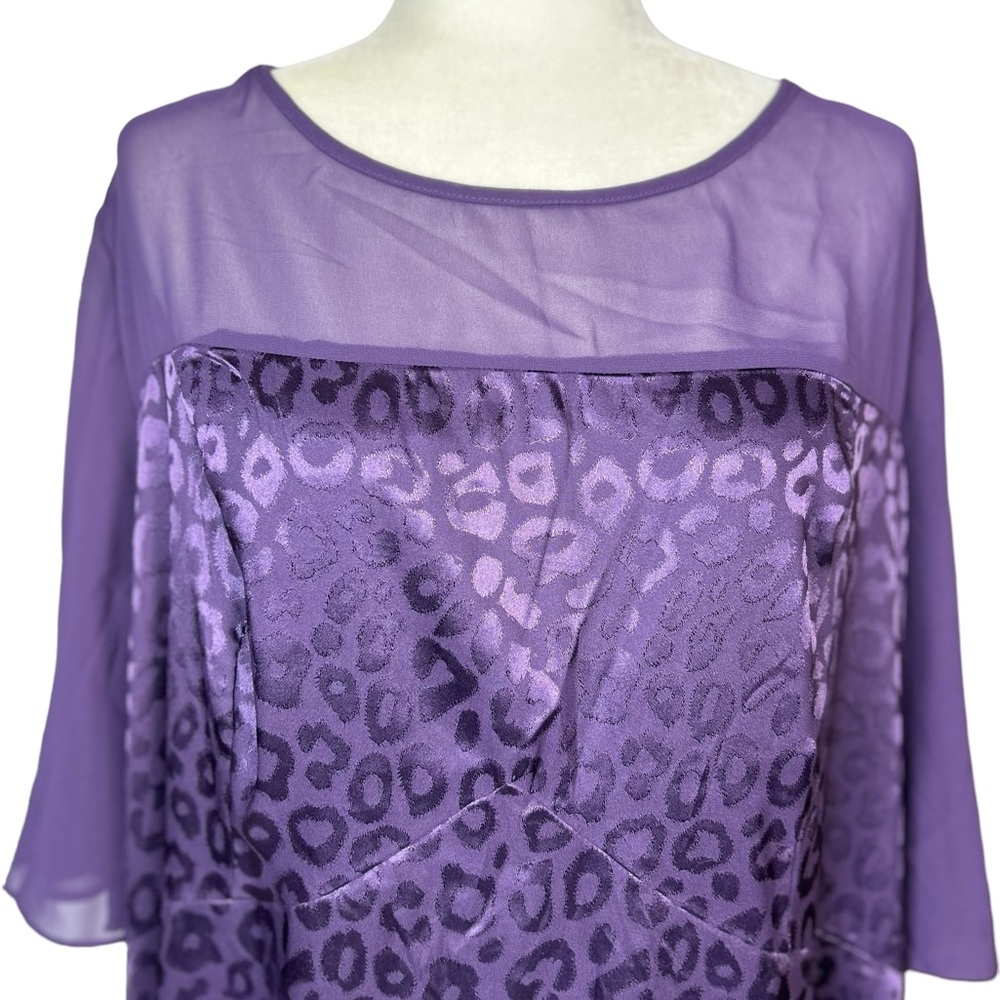 NEW Avenue Evening Dress 22/24 Purple Whimsagoth Fairy Flowy Feminine - Picture 5 of 10